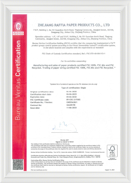 FSC Certificate 2025 Ref.: FSC-STD-40-004 V3-1